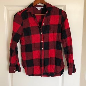 Buffalo check button down shirt